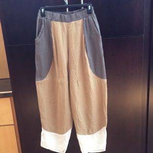 Luukaa tri color linen pants. Size 6. Hardly worn